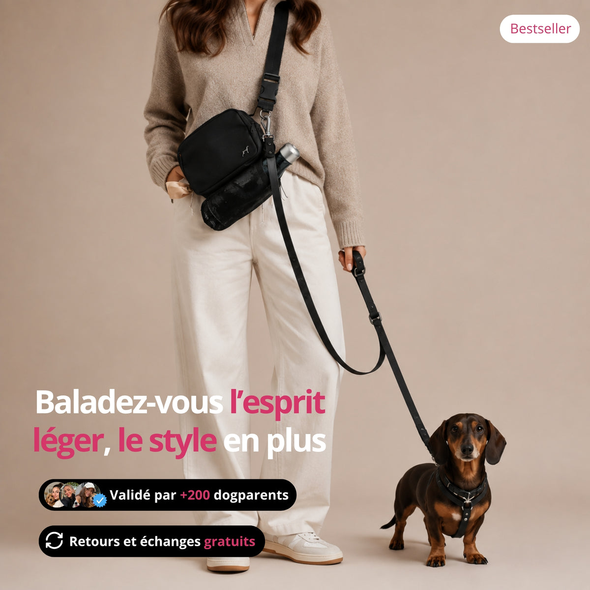 Sac Bandoulière Spécial Balade - Mains Libres